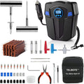 Portable Tire Repair Kit with Air Pump - TILIBOTE