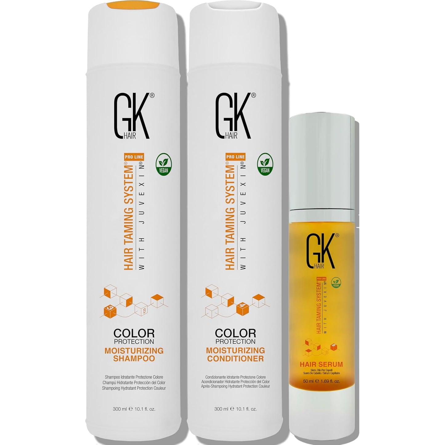 GK Hair Moisturizing Shampoo and Conditioner Set for Frizz Control