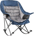 Oversized Rocking Camping Chair for Adults - Padded 400lb Camp Rocker