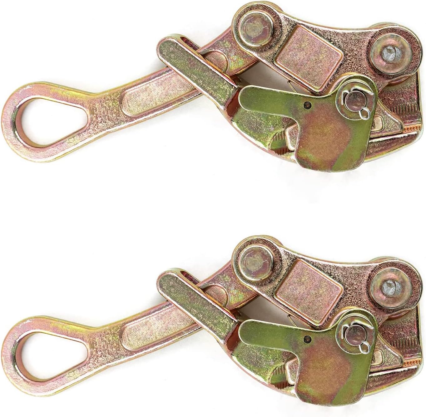 QWORK 2 Pack T Cable Grip Wire Grip for Heavy Duty Pulling
