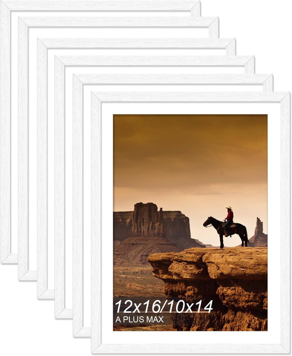 A PLUS MAX 12x16 Frame Set of 6 for Pictures and Art Display
