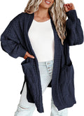 Plus Size Cardigan for Women 1X-5X - Open Front Lightweight Sweater