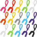 Strapped Mouth Guard 20 Pcs Football Mouthguard Pack - Multi Color