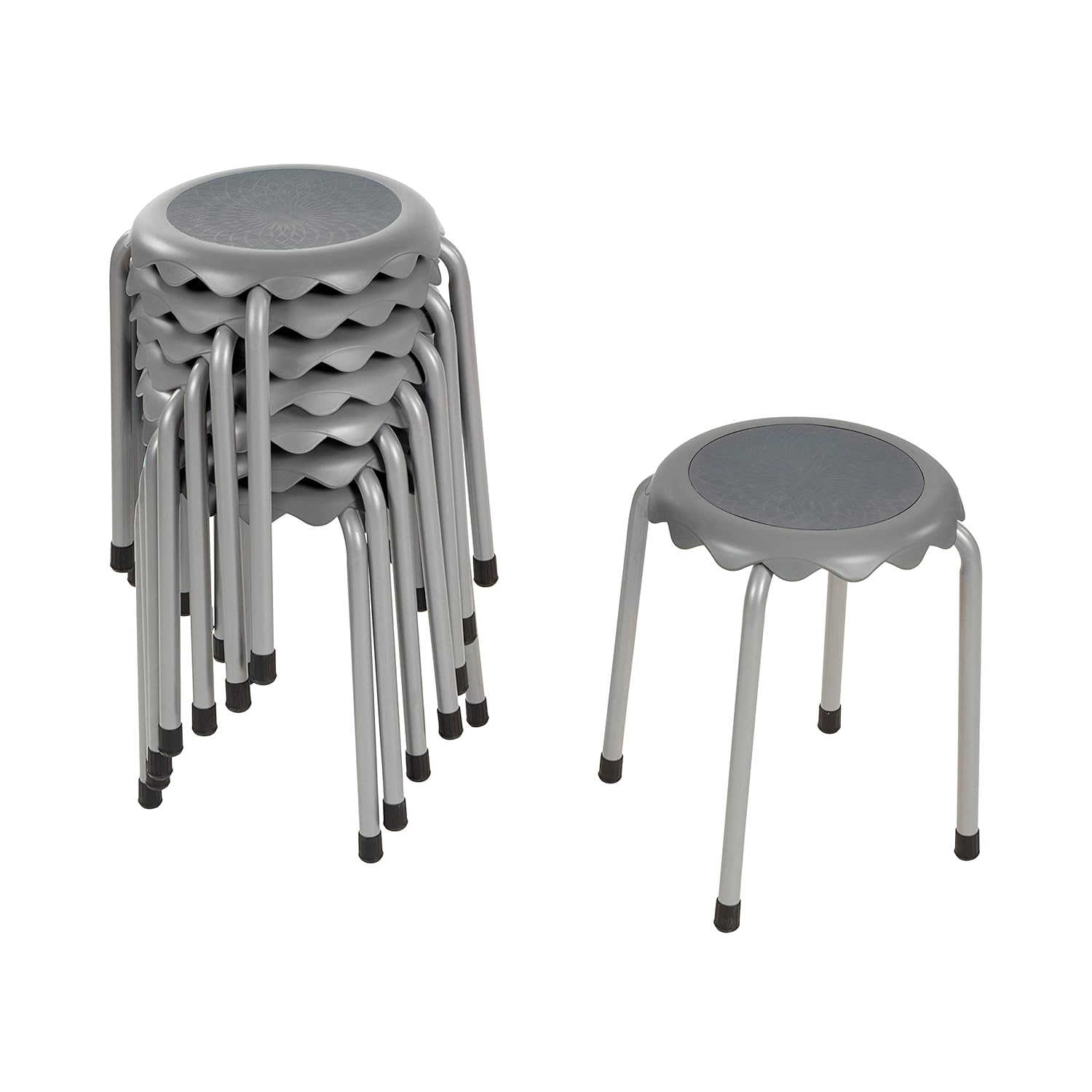 ECR4Kids Daisy Stackable Stool Set for Flexible Seating Needs