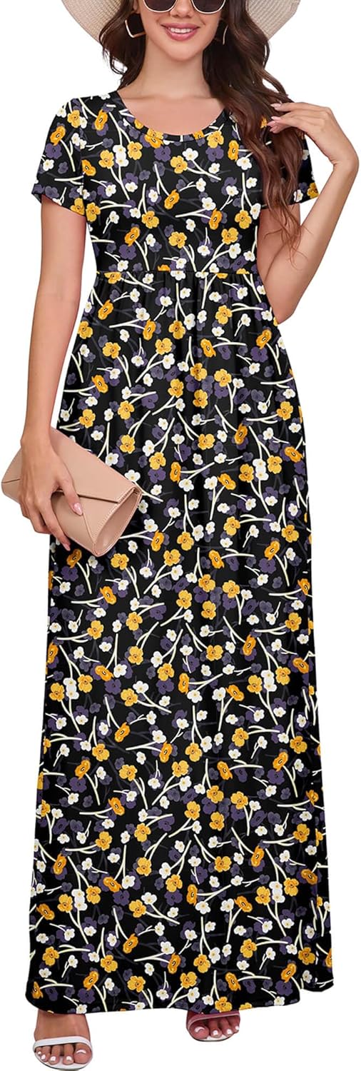 DEARCASE Maxi Dress for Women with Pockets - Casual Elegance