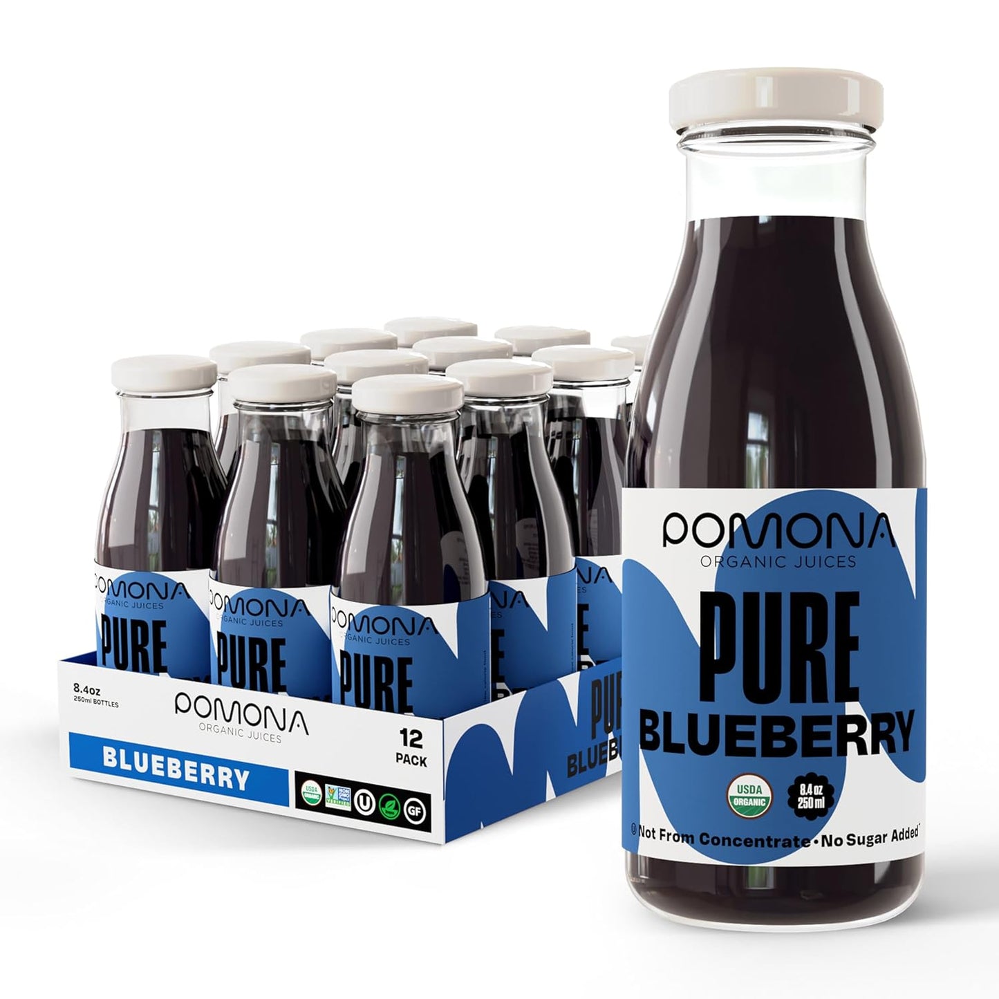 Pure Blueberry Juice by Pomona Organic Juices - Cold Pressed Goodness