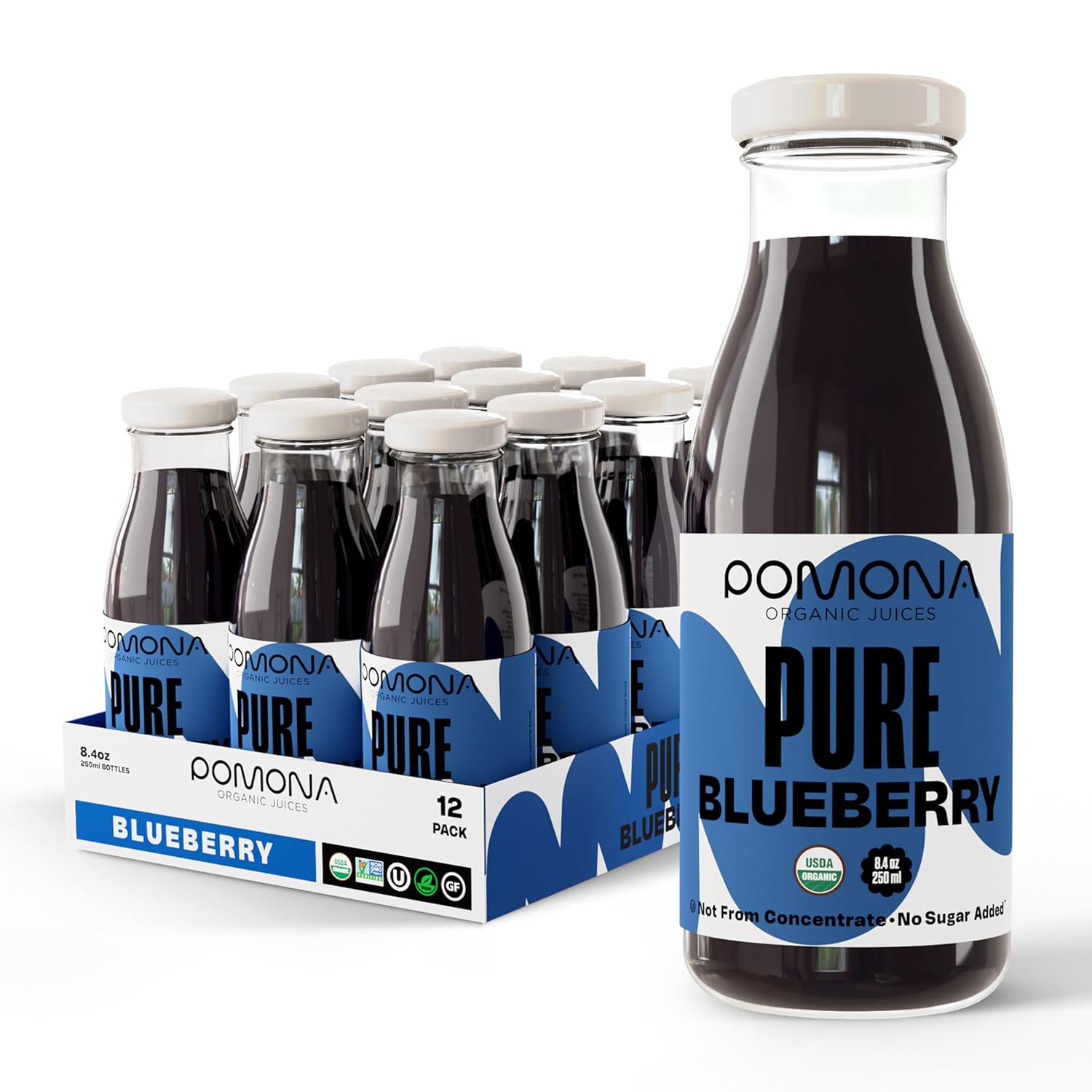 Pure Blueberry Juice by Pomona Organic Juices - Cold Pressed Goodness