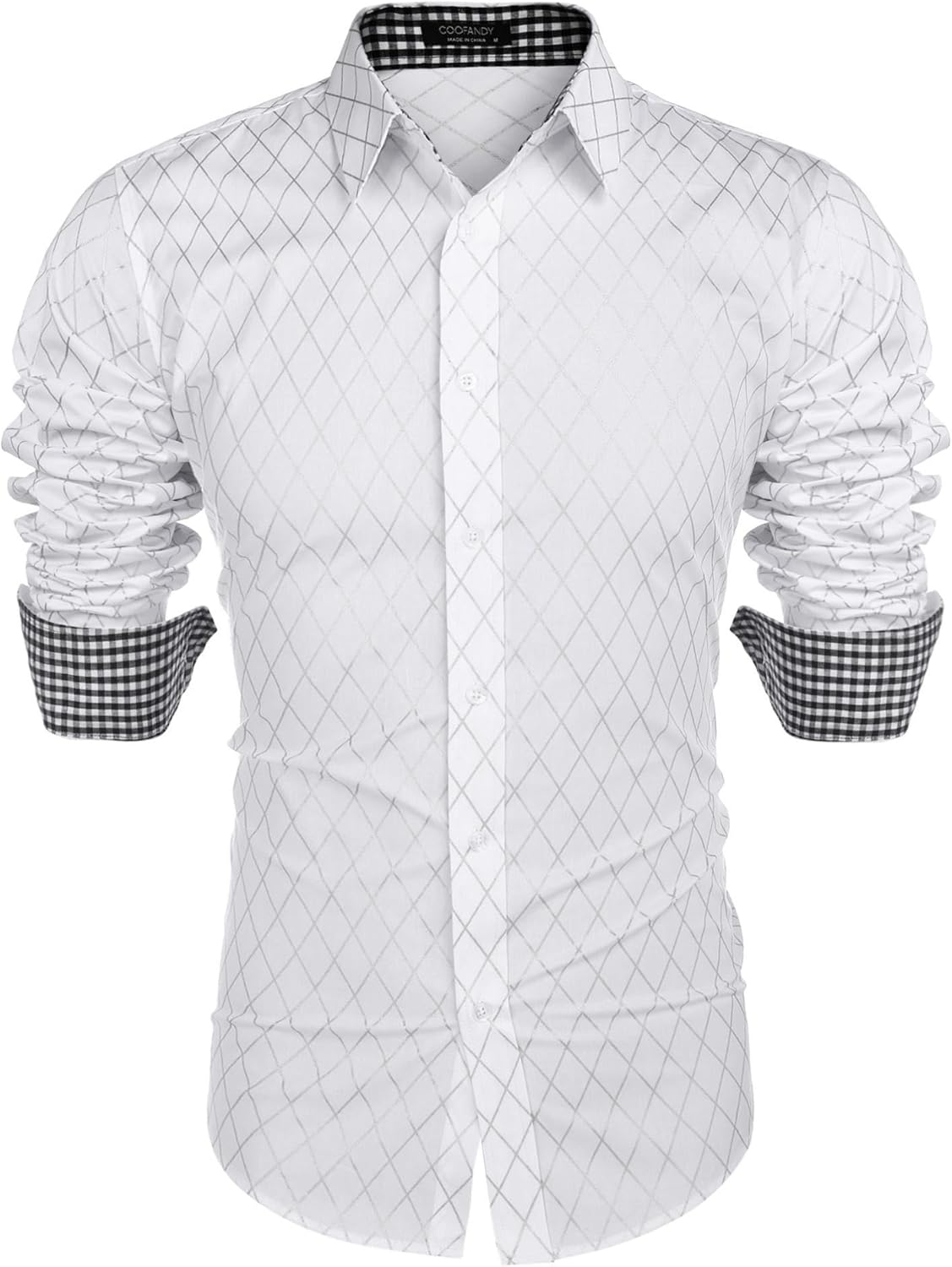 COOFANDY Men's Business Dress Shirt for Stylish Casual Wear