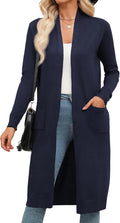 Zeagoo Women's Long Cardigan Sweaters Lightweight Open Front