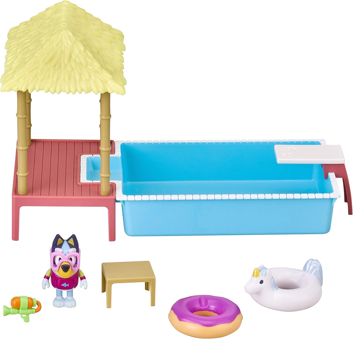 Bluey Pool Playset: Dive into Fun with Articulated Figure!