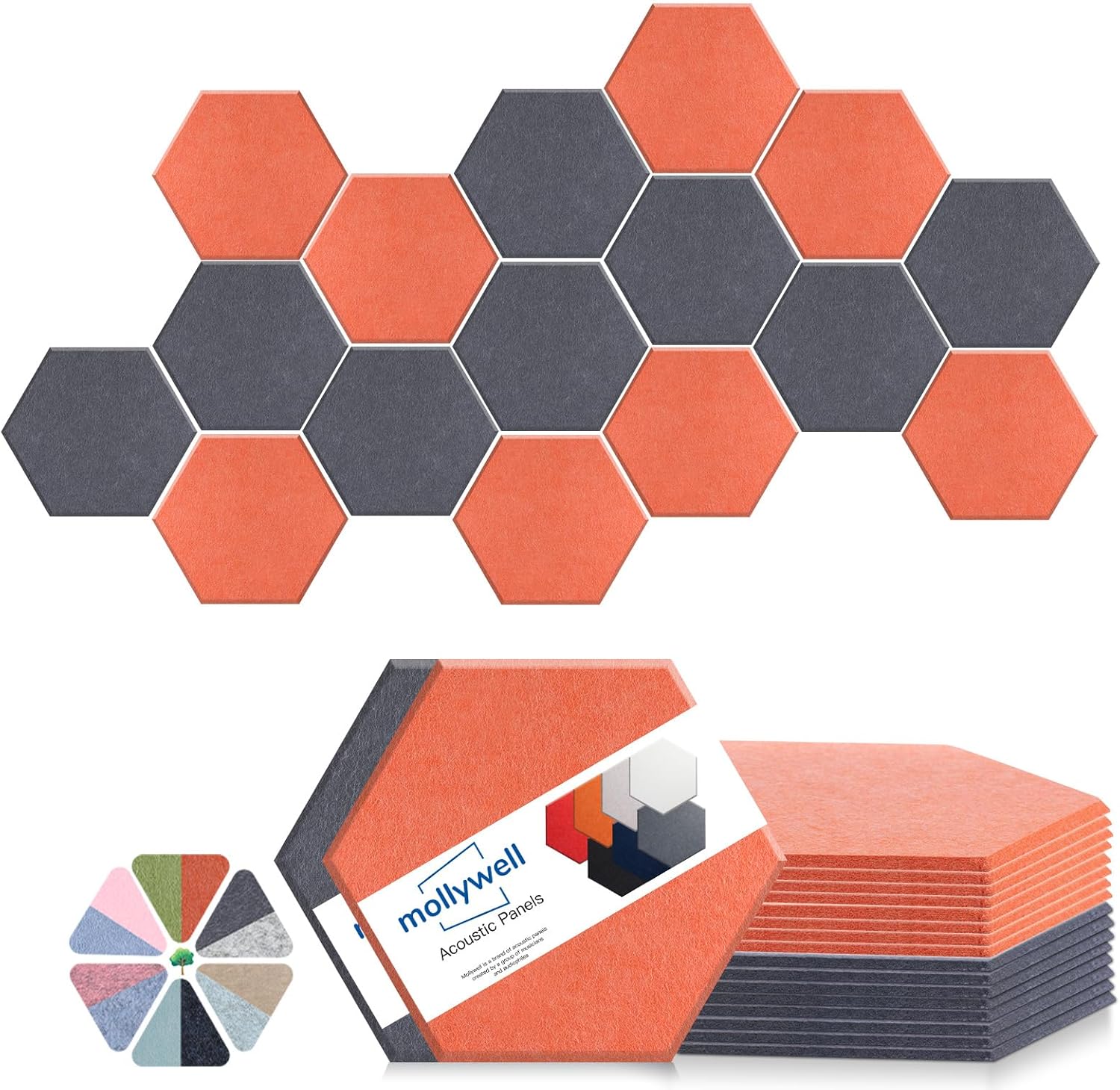 Hexagon Acoustic Panels for Superior Sound Absorption and Clarity
