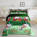 Santa Claus Printed Comforter Set Queen Size - Cozy Kids Bedding