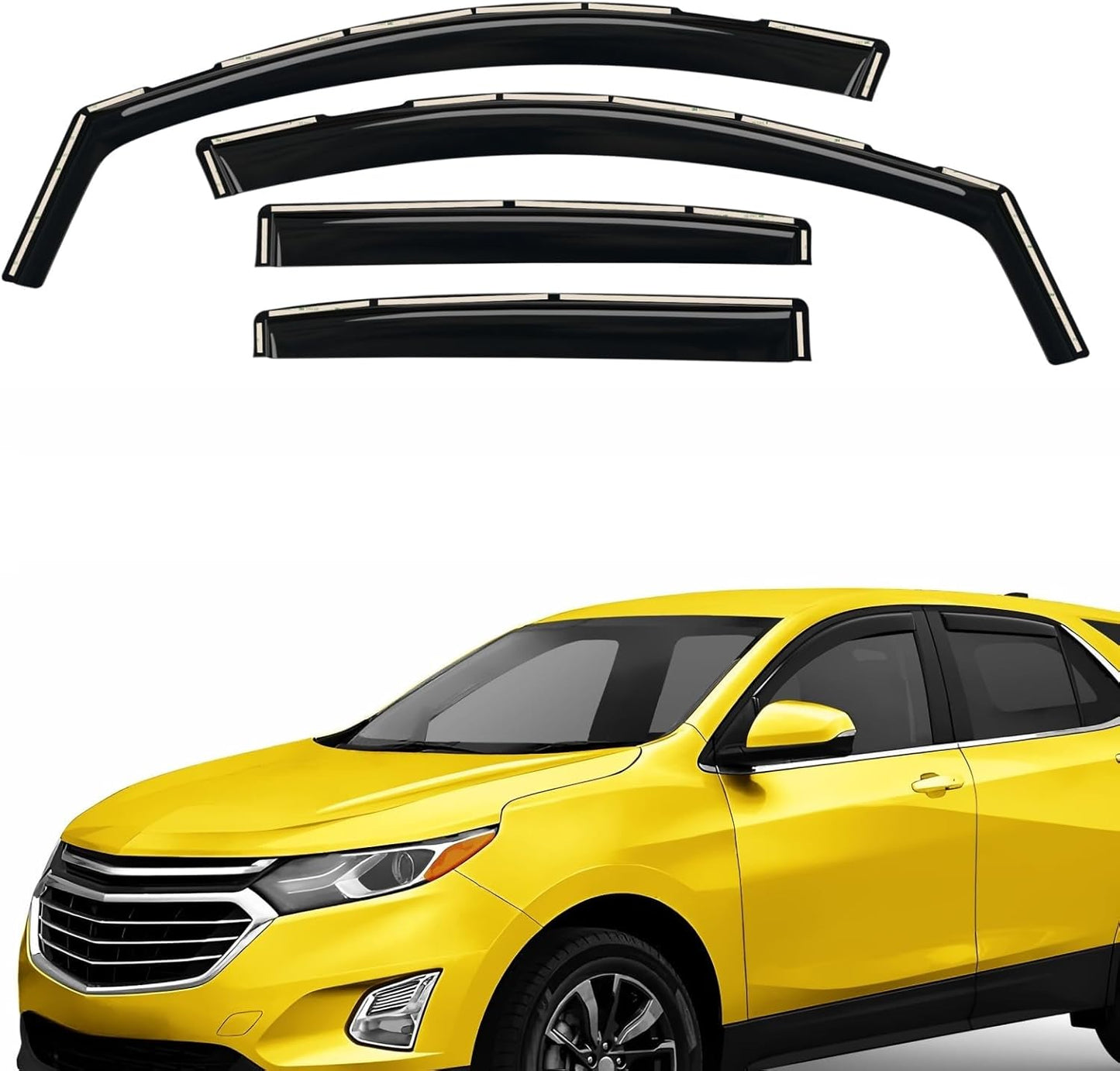 Extra Durable In-Channel Window Deflectors for Chevy Equinox