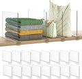 Shelf Dividers Purse Organizer for Closet - Clear 16-Pack Shelf