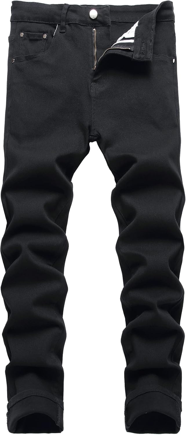 JUNBAOSS Men's Slim Fit Ripped Jeans for Comfort and Style