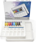 Winsor & Newton Cotman Watercolor Paint Set, 12 Colors - Portable Gift