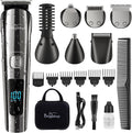 Brightup Beard Trimmer for Men - All-in-One Waterproof Kit