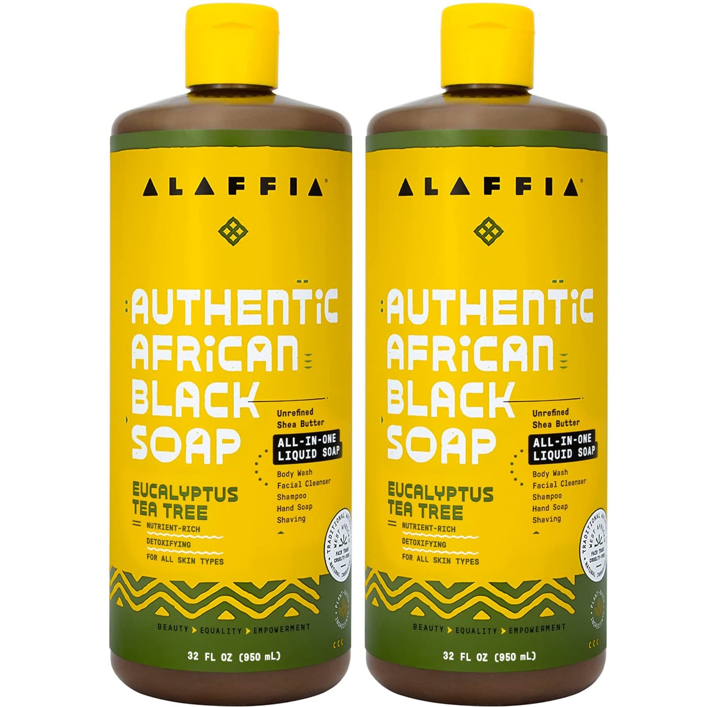 Alaffia Authentic African Black Soap for Face, Body & Hair