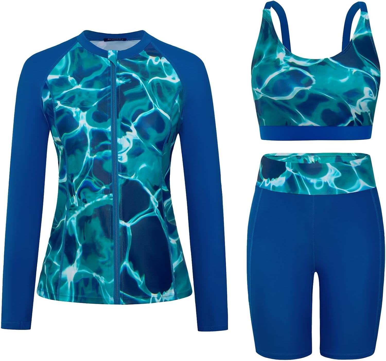 Arolina Womens Rash Guard Long Sleeve Swim Shirts for Sun Safety