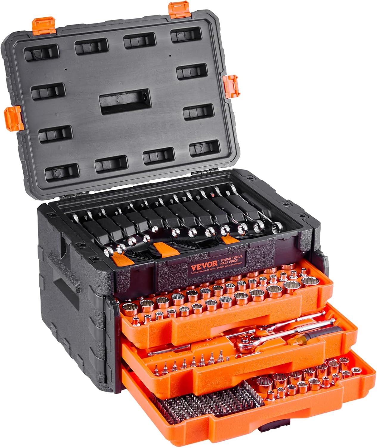 VEVOR Mechanics Tool Set 450 Pcs with Sockets and Wrenches