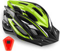 Bike Helmet Men Women with Rear Light and Detachable Visor - Safe