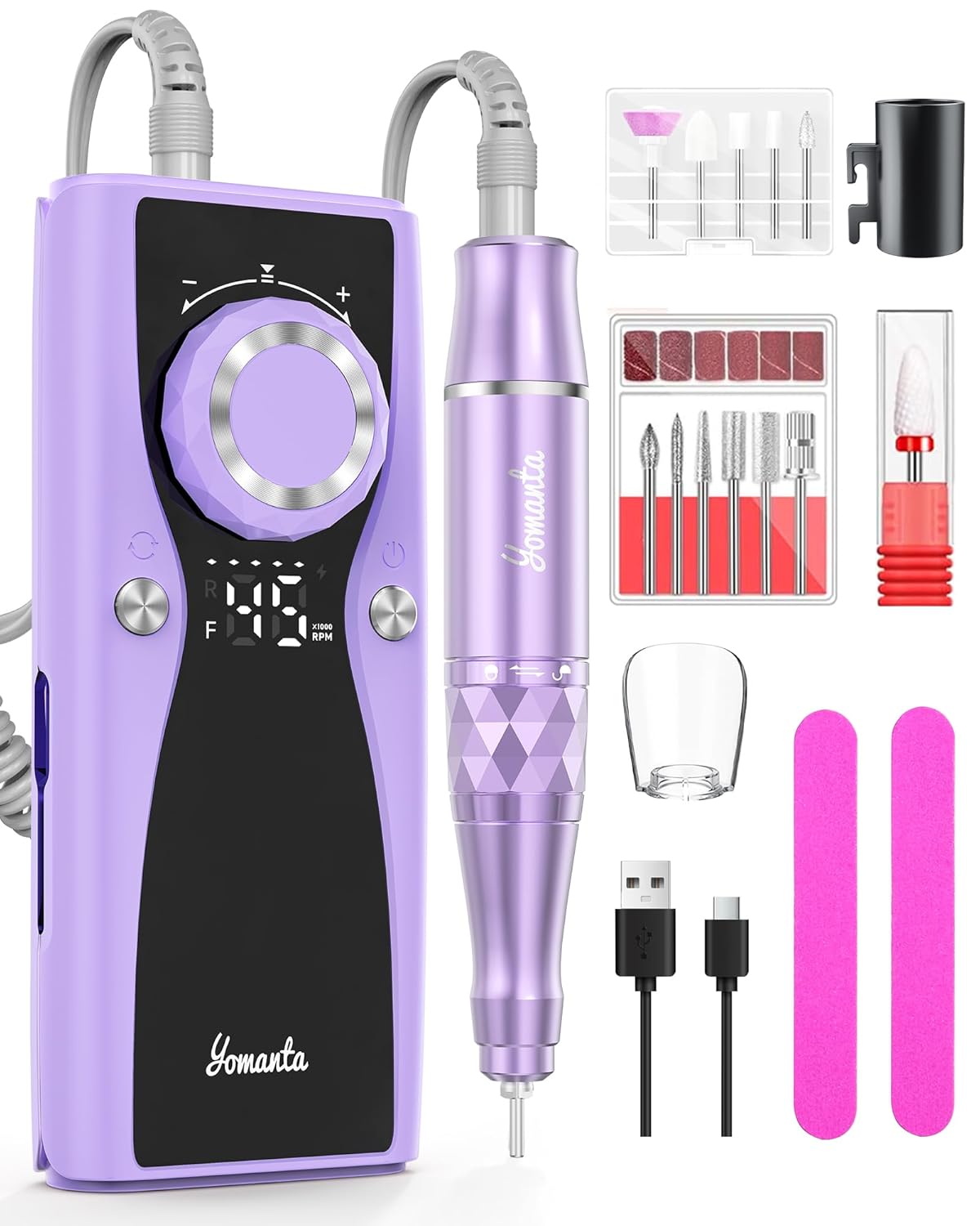 Electric Nail Drill Professional Kit for Salon and Home Use