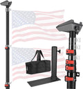 Yescom EZ GO 14ft Telescopic Flag Pole Kit - Starlink Mini Mount Ready