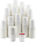 6 oz White Disposable Paper Coffee Cups 500 Pack - Bulk Value