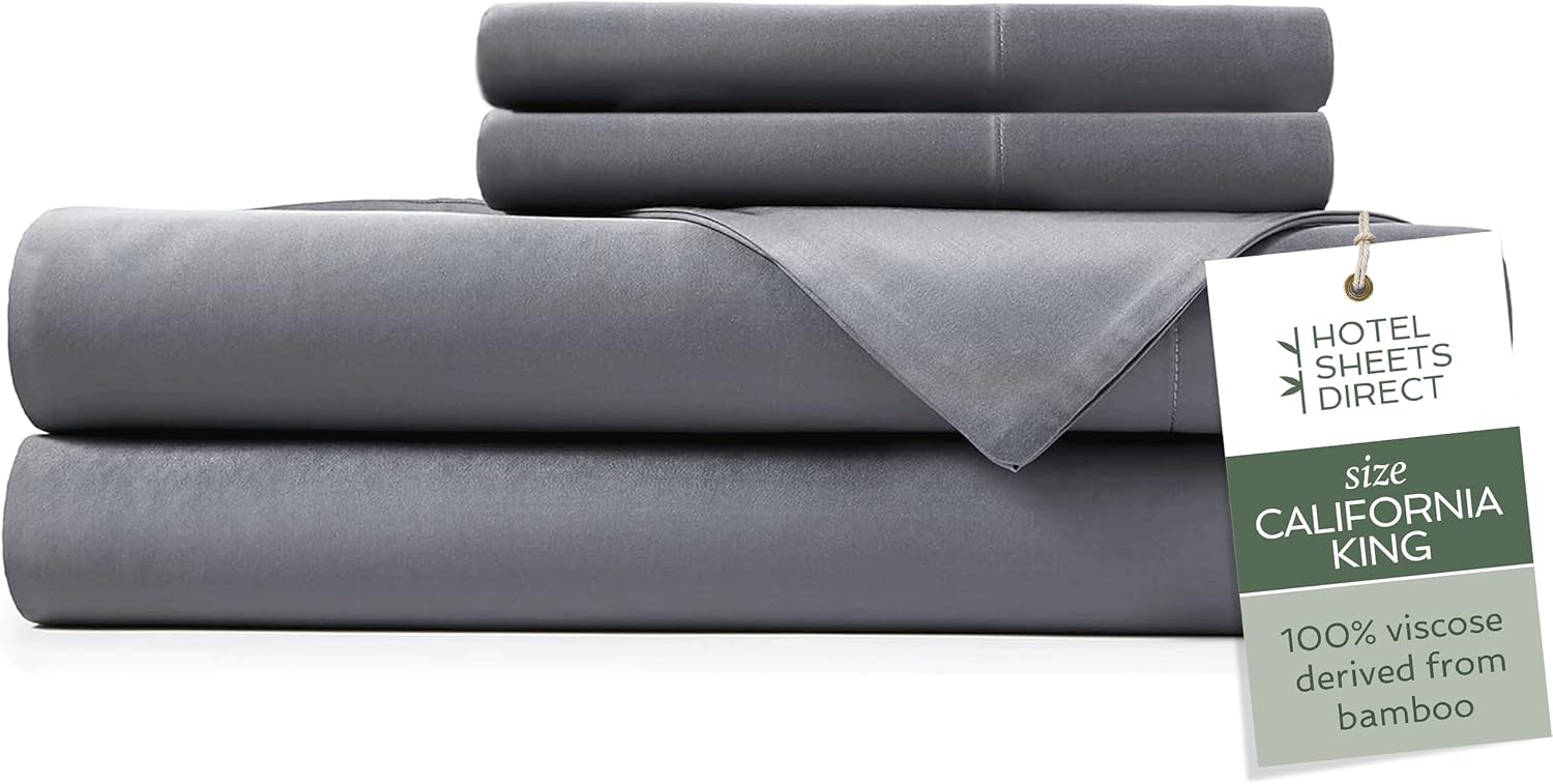 California King Size Bamboo Bed Sheet Set for Ultimate Comfort