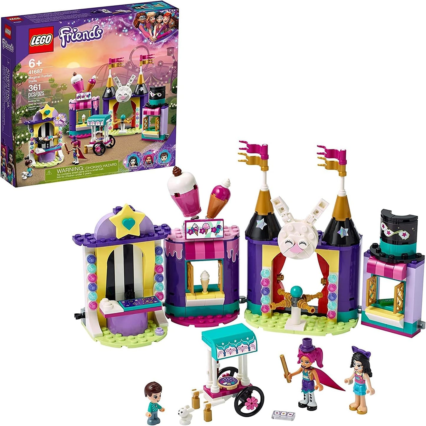LEGO Friends Magic Funfair Stalls: Carnival Play Set - 2021 Release