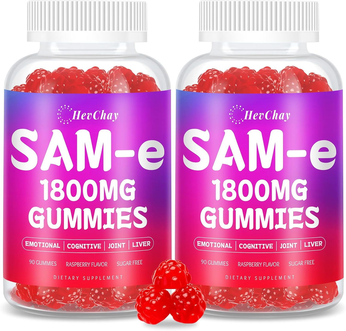 High Absorption 1800 MG SAM-e Gummies for Brain and Mood