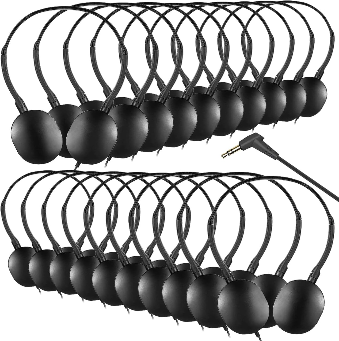 Bulk Classroom Headphones 20 Pack for Students and Kids School