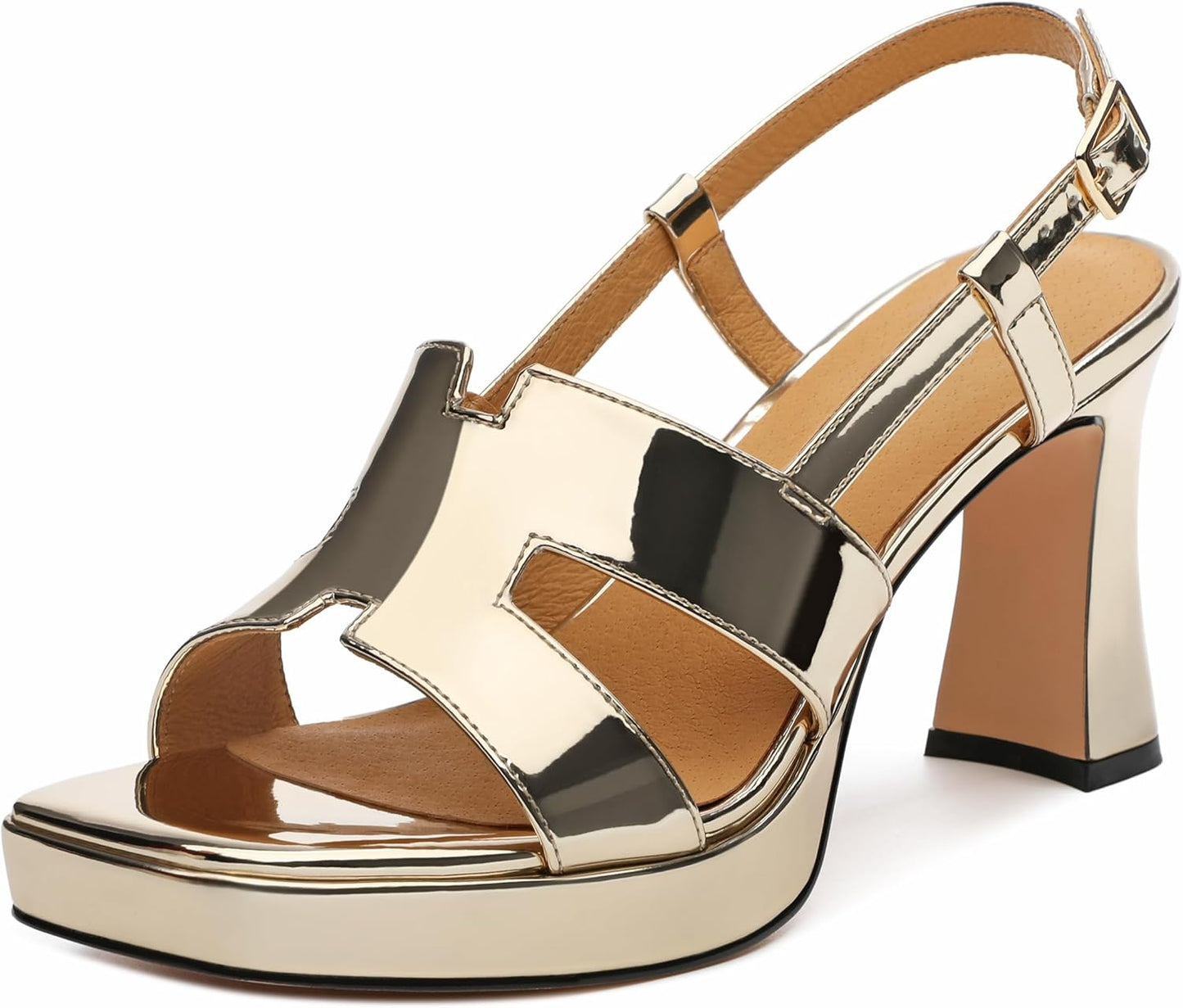 Chunky Block Platform High Heels for Women by ROSERWISH