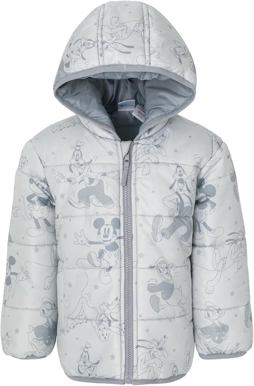 Disney Zip Up Hooded Puffer Jacket for Toddlers and Kids