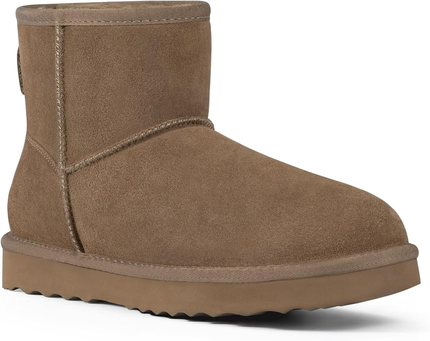 KIDMI Women's Classic Genuine Suede Mini Boots for Winter Fun