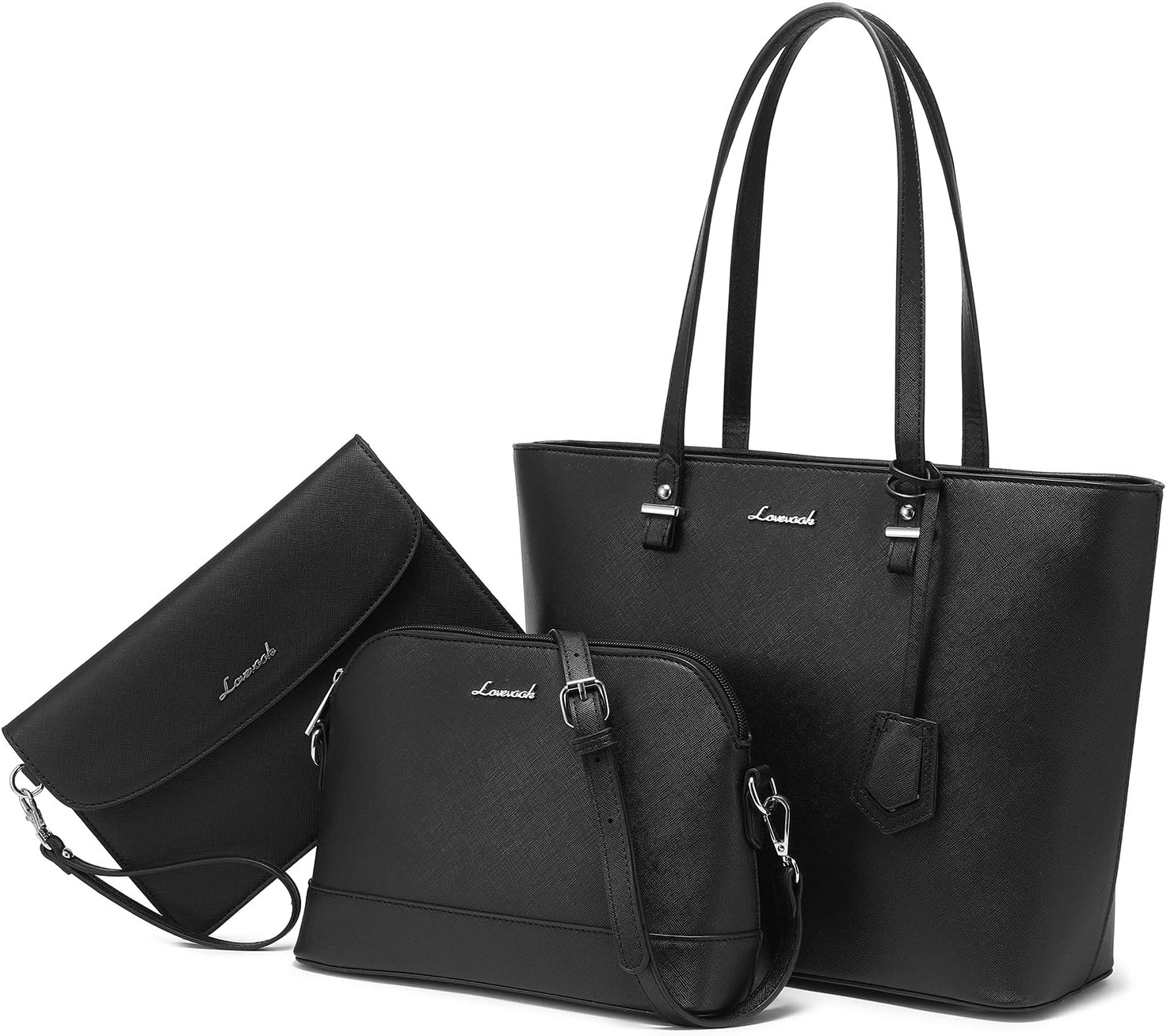 LOVEVOOK Handbags for Women - Stylish 3pcs Purse Set
