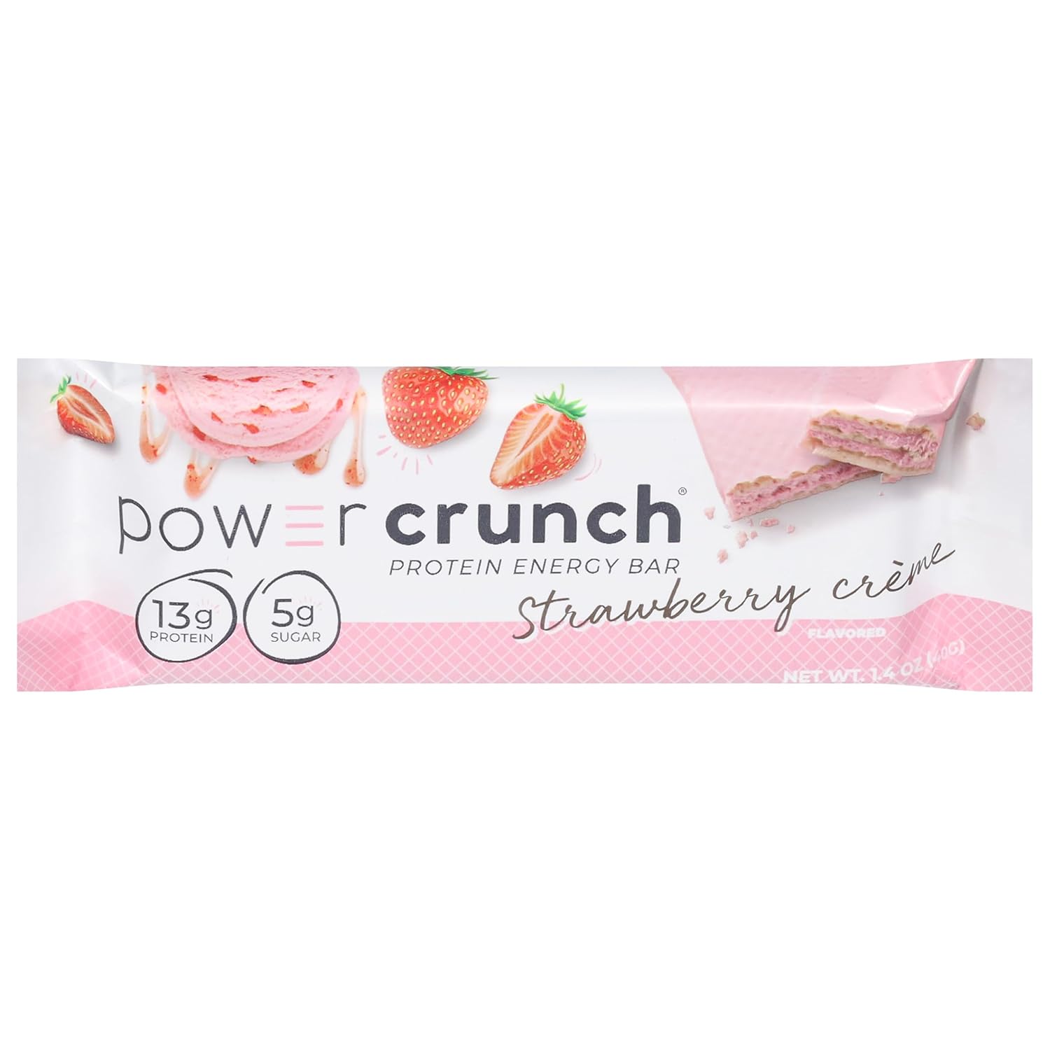 Strawberry Creme Protein Wafer Bar - Energy Boost!