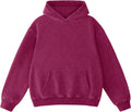Mens Acid Wash Hoodie Oversized Super Soft Pullover - Vintage Fit