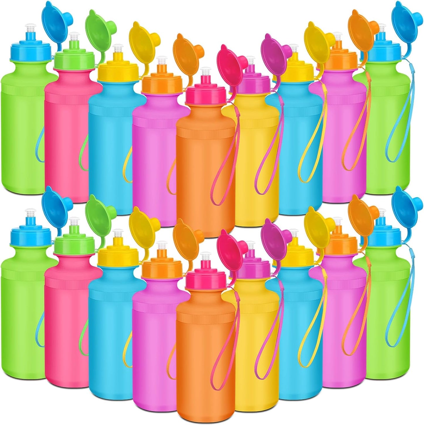 36 Pcs Sport Water Bottles Bulk for Teams and Outdoor Activities