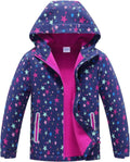 Boys Girls Rain Jackets Lightweight Waterproof Hooded Raincoats - Safe