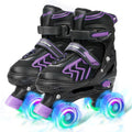 Adjustable Toddler Kids Roller Skates with Light Up Wheels - Beginner