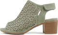 CITYCLASSIFIED Elect Womens Peep Toe Laser Cut Caged (Style SRGV)
