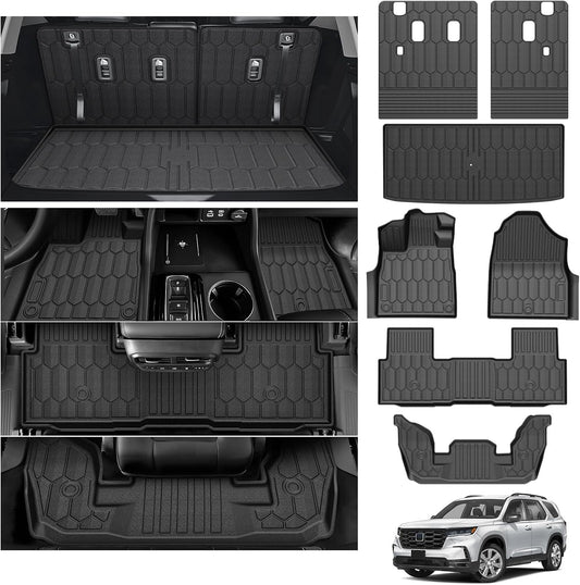 Powerty Floor Mat for Honda Pilot 2023-2026 - All Weather