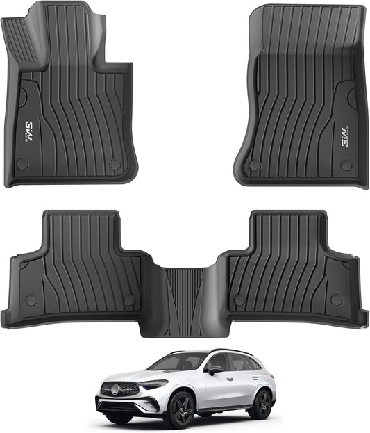 3W Floor Mats for Benz GLC 2023-2026 - Custom Fit TPE Liners