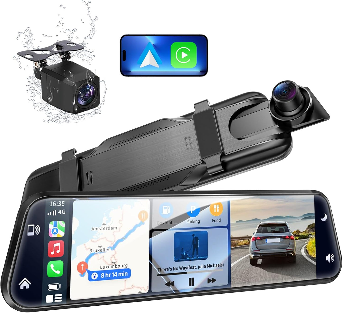 Ultimate Car Tech Upgrade: KOUENOM 2.5K Smart Mirror Dash Cam