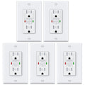 GFCI Outlets 15 Amp Tamper Resistant - Self-Test GFI Pack