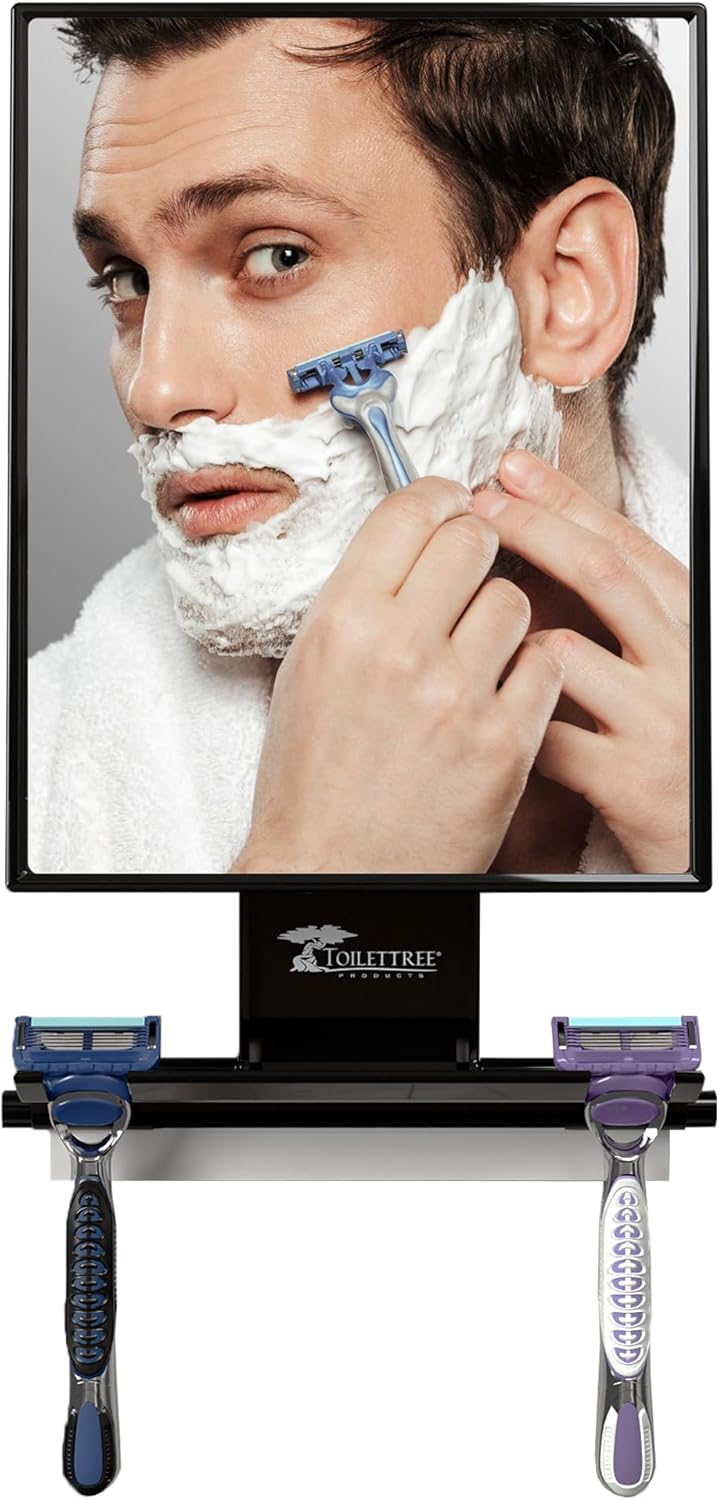Fogless Shower Mirror - Adjustable Anti-Fog Shaving Mirror