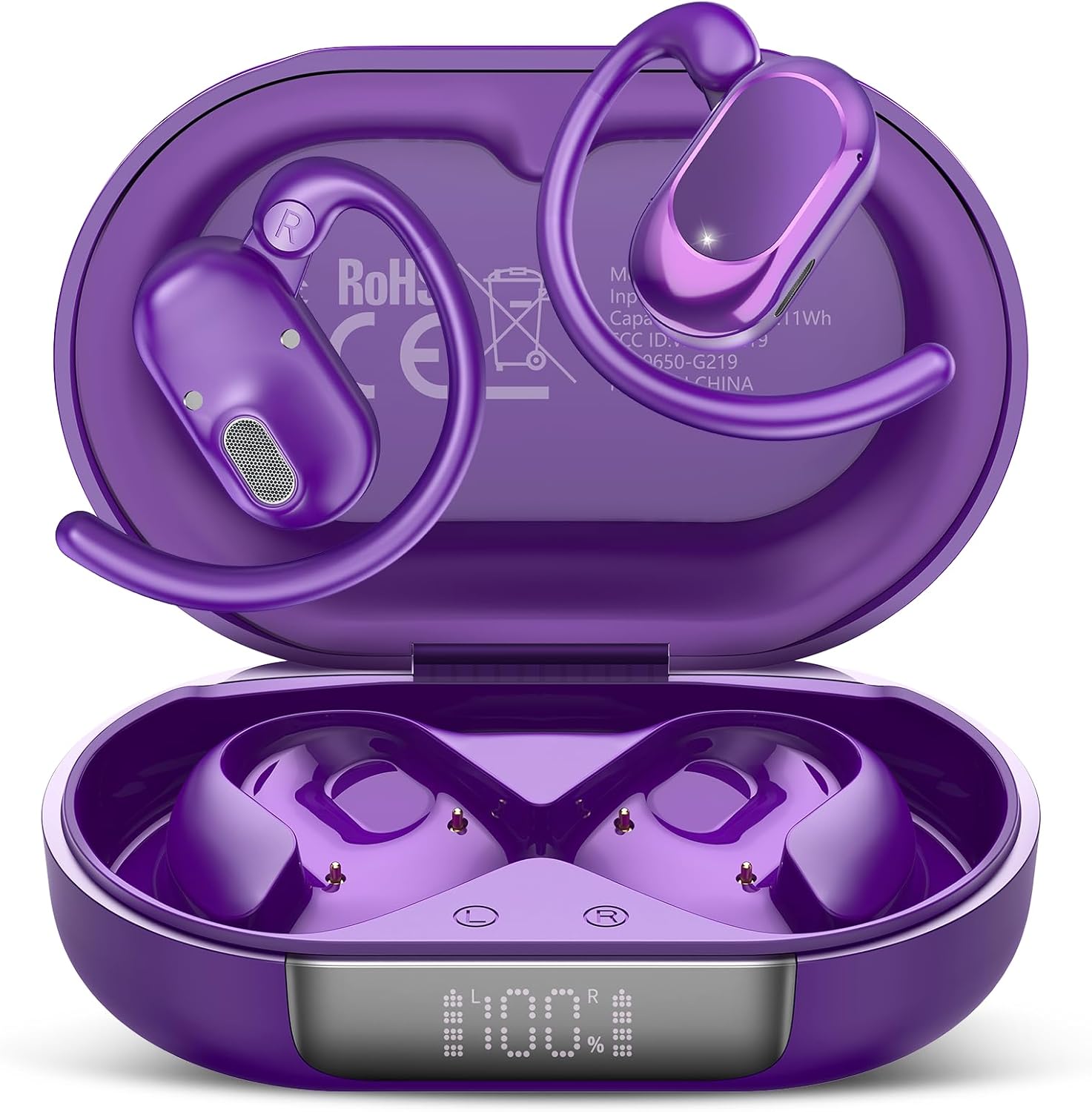 Open Ear Headphones with 36H Playtime and IPX7 Waterproof Design