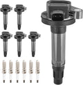 HYR Set of 6 Ignition Coil Pack and Iridium Spark Plugs for Ford