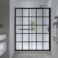 56-60in W x 72in H Sliding Shower Door with Tempered Glass